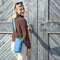WanderFull Denim HydroBag® (New!) with Antique Brass and Denim overlaid Vegan Leather Strap