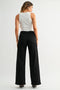 Just Black Denim Hidden Pocket Trouser - Black-shopbody.com