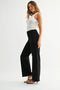 Just Black Denim Hidden Pocket Trouser - Black-shopbody.com