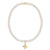 Enewton egirl Classic Pearl 3mm Bead Bracelet - Signature Cross Gold Charm