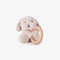 Elegant Baby Puppy Plush Wooden Ring Rattle-shopbody.com