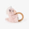 Elegant Baby Plush Unicorn Wooden Ring Rattle-shopbody.com