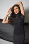Frank Lyman Black Lace Top-shopbody.com