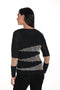 Frank Lyman Knit Black & Gold Top-shopbody.com