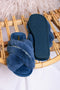 Pretty You London Freya Slipper-marine blue-shopbody.com