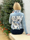 Stacy Bradley Design The Light Denim Jacket / Adore Blue Butterflies-shopbody.com