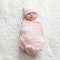 Bella Tunno Blush Rib Swaddle & Beanie Set-shopbody.com
