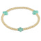 Enewton Signature Cross Gold Pattern 2mm Bead Bracelet-turquoise-shopbody.com