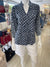 La Mer Luxe Everyday Knit Top - Navy Abstract Shell-shopbody.com