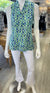 La Mer Luxe Augusta Knit Top - Green Abstract-shopbody.com