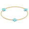 Enewton Signature Cross Gold Pattern 3mm Bead Bracelet-turquoise-shopbody.com