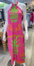 Michelle Parisou Halter Maxi Dress - Pink-shopbody.com