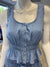 Bella Dahl Button Front Shirred Tank - Bayside Blue-shopbody.com