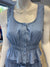 Bella Dahl Button Front Shirred Tank - Bayside Blue-shopbody.com