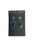 Charles Albert Silver - Lab Sapphire & Blue Aventurine Post Earrings-shopbody.com