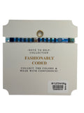 Skylar Paige - be you - Morse Code Tila Beaded Bracelet - It's All About Blue-shopbody.com