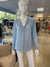 Frank Lyman Woven Top - Powder Blue-shopbody.com