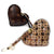 Jacqueline Kent Chocolate Diamond Crystal Heart Purse Charm-Brown-shopbody.com