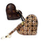Jacqueline Kent Chocolate Diamond Crystal Heart Purse Charm-Brown-shopbody.com