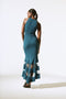Joseph Ribkoff Scuba Crepe And Mesh Trumpet Gown-shopbody.com