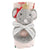 Stephan Baby Swaddles with Plush Rattle - Mouse Queen-shopbody.com