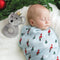 Stephan Baby Swaddles with Plush Rattle - Mouse King-shopbody.com