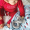 Stephan Baby Swaddles with Plush Rattle - Mouse King-shopbody.com