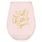 Slant Collections Jumbo Stemless Wine Glass - Full of Christmas Spirit-shopbody.com