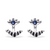 UNOde50 Silver Evil Eye Earring-shopbody.com