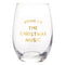 Santa Barbara Design Studio Stemless Wine Glass - Bring on the Christmas Music
