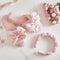 Bella Sleep + Spa Slippers Light Blush Bow