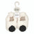 Stephan Baby Plush Slippers - Ivory/Black-shopbody.com