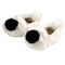 Stephan Baby Plush Slippers - Ivory/Black-shopbody.com