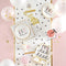 Slant Collections Foil Fringe Napkins - Birthday Cake-shopbody.com