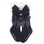 Stephan Baby Headband & Socks Set - Black-shopbody.com