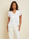 Nation June V-Neck Tee White-shopbody.com