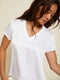 Nation June V-Neck Tee White-shopbody.com