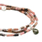 Scout Teardrop Stone Wrap Rhodonite/Pyrite/Silver - Stone of Healing-shopbody.com