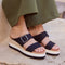 Toms Diana Mule Buckle Wedge Sandal - Black-shopbody.com