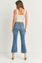 Just Black Denim Crop Flare - Distressed Hem - shopbody.com