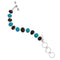 Charles Albert Sterling Silver Turquoise & Riverstone Bracelet-shopbody.com