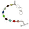 Charles Albert Sterling Silver Multi Colored Lab Created Opal Bracelet-shopbody.com
