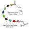 Charles Albert Sterling Silver Multi Colored Lab Created Opal Bracelet-shopbody.com