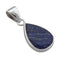 Charles Albert Silver - Lapis Lazuli Faceted Teardrop Pendant-shopbody.com