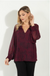 Veronica M Holiday Chiffon Blouse-Mariela-shopbody.com