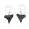 Charles Albert Silver - Fossil Shark Tooth Earrings-shopbody.com