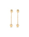 UNOde50 18K Gold Dangling Heart Earrings-shopbody.com