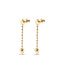 UNOde50 18K Gold Dangling Heart Earrings-shopbody.com