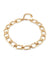 UNOde50 18K Gold Plated Necklace with Medium Links-shopbody.com