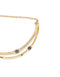UNOde50 18K Gold Rigid Necklace with Crystals-shopbody.com